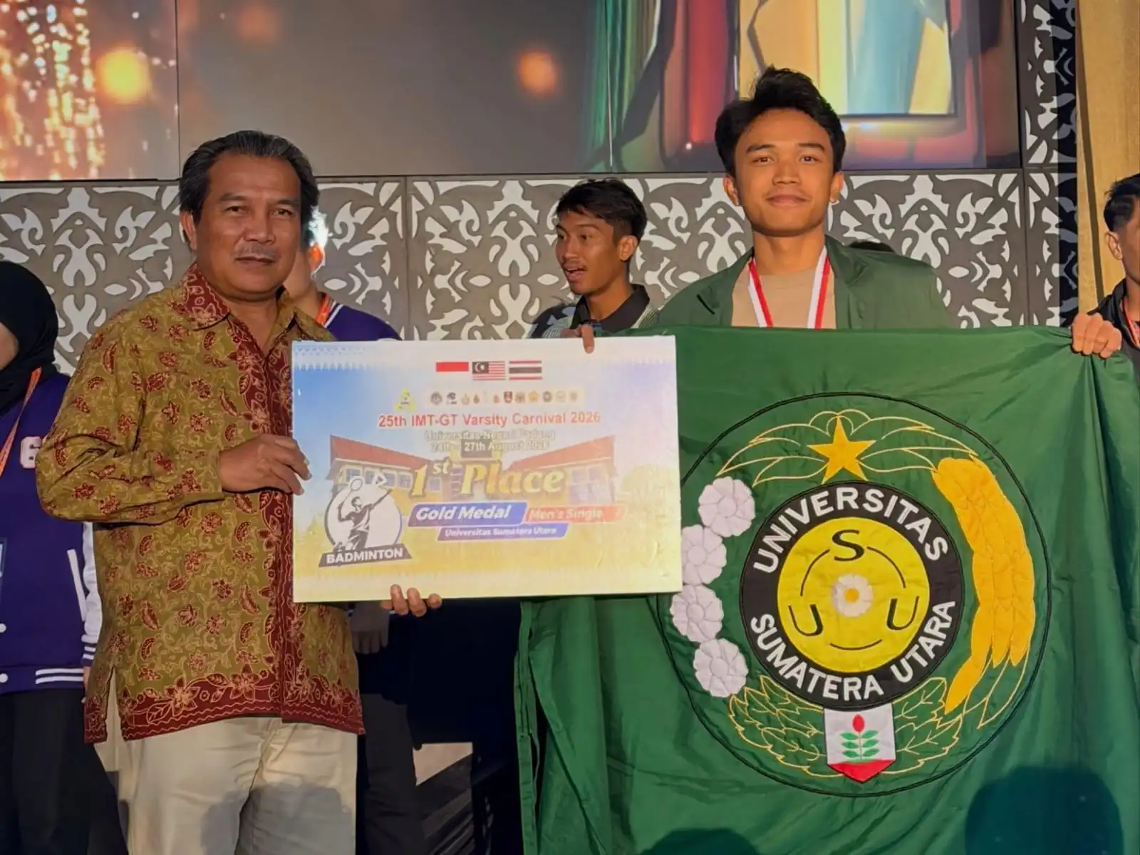 Muhammad Alvin Prayoga, Mahasiswa FISIP USU Sabet Medali Emas Badminton di Kancah Internasional IMT-GT 2026